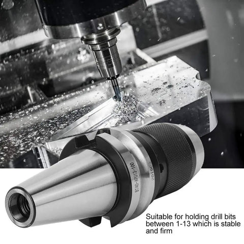 Built To Last Beefy BT40 APU13 100 Drill Chuck Tool Holder for CNC Milling Machines in high-speed operation