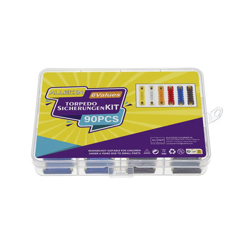 Heavy Duty Torpedo Fuse Kit For Gnarly Vintage Rigs And Classic Muscle Cars 90PCS assorted fuses in durable storage case.