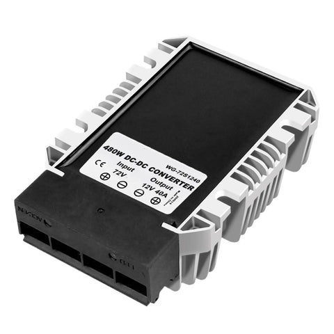 Heavy Duty Step Down Dc Dc Converter Handles 18 To 90 Volts Input Drops Straight To A Rock Solid 12 Volt 40 Amp Output Plug And Play Power Gear for E Bikes Boats And Electric Rigs.