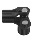 Heavy Duty Three Quarter Inch Round To Three Quarter Inch Round Universal Joint Steering Shaft Black Steel Coupling For Automotive And Industrial Use 35 Degree Working Angle Three And Three Quarter Inch Total Length Up To 4000 RPM