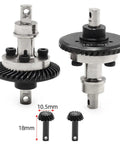 One Sixteenth Summit E Revo VXL Differential Gear Front And Rear Hardened Steel Helical Gears Plug And Play Upgrade Kit close-up