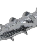 Close-up of Exterior Coated Fence Post Screws 12 By 1 And A Half Inches Heavy Duty Wood Screws for Fencing and Decking Construction.