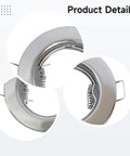 6 Pcs Chrome MR16 GU10 Downlight Fitting Set, showing detailed chrome recessed housing and spring clips for secure installation.