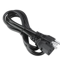 Straight Up UL Certified 6Ft AC Power Cord That Fits The Bill For Portable Power Stations, Desktops, Monitors, Printers, And Scanners With Plug And Play Convenience, black flexible cable.