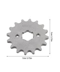 Beefed Up Alloy Steel Motorcycle Sprocket Chain Gear With Screw And Retainer Plate shown with measurements 7cm diameter