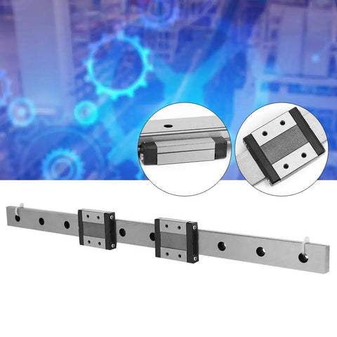 Miniature Linear Guide Rail Kit With 24mm Wide Block For Pro Grade Precision In Automated Equipment, shown in close-up.