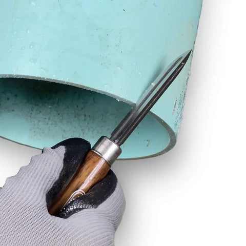 Top Shelf Triangular Scraper With Triple Edge Hardened Steel Blade For Scraping Drywall Copper Pipe And Metal Trims Job Site Workhorse Hand Tool For Contractors And Crews Knocking Out Messy Jobs Without Skipping A Beat