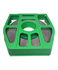 Five-Eighth Inch Wide Stainless Steel Band With Easy Scale Imprint, 0.030 Inch Thick, in green tote, metal roll.