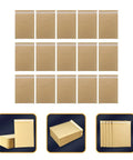 Self Sealing Kraft Bubble Mailers 16x22cm Padded Shipping Bags 25 Pack, shown in stack and single view on a white background