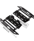 RC Car Pedals And Rock Slider Side Boards 2 Pc Set For 1:10 Crawlers, Snug Fit For Axial SCX10 And SCX10 II 90046, top view
