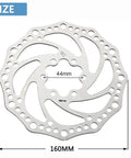 160mm Stainless Steel Bike Disc Brake Rotor For Road And Mountain Bikes Beefy Stopping Power Durable All Weather Performance