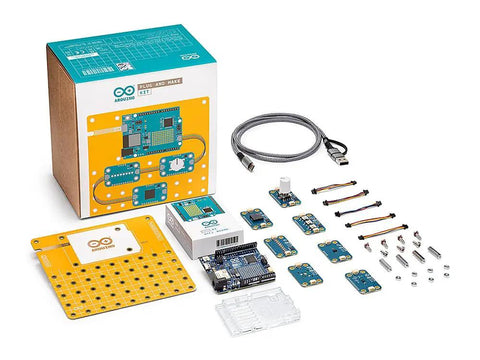 Plug And Make Starter Kit For Beginners Easy Start To Build Connected Projects And Learn Electronics And Coding With Fun Hands On Projects And Educational Tech Package For Home Learning components displayed.