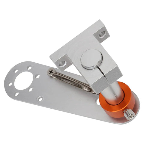 Sturdy Encoder Mounting Bracket For 38mm Sensor Dia With 6mm Shaft Alloy Support Clamp For Precision Industrial Gear And Machinery Setup, silver aluminum construction.
