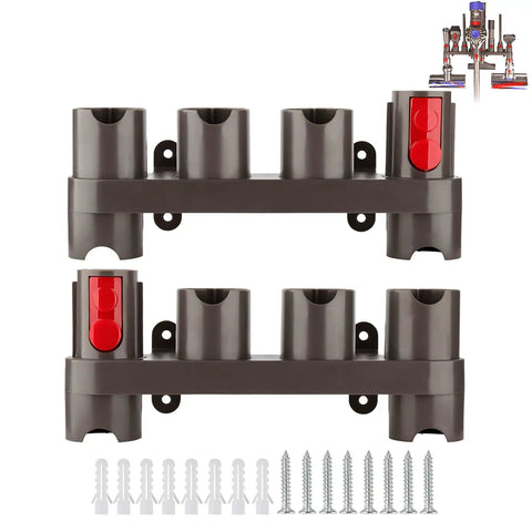 Dyson Vacuum Docking Station Organizer Kit With 2 Pack Attachment Holder And 10 Storage Adapters For Gen5 G5 V15 V12 V11 V10 V8 V7 SV10 SV11 Cleaners, Handy Quick-Grab Accessories Rack For Easy Storage
