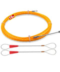 Pro Grade 10m High Strength Polyester Wire Fish Tape 3.0mm Wire Puller, coiled with two wire loops