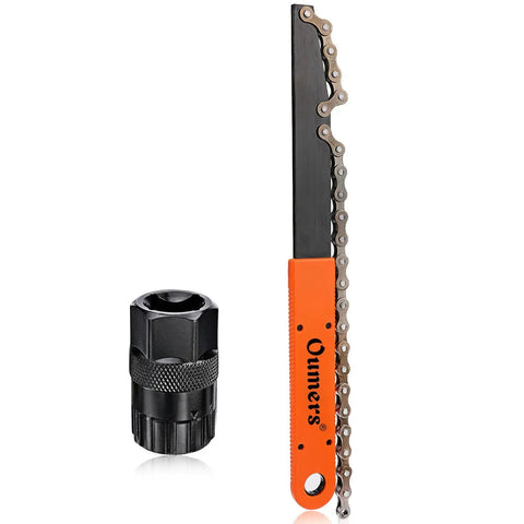 Bike Chain Tools Kit With Chain Whip And Lockring Remover Pro Grade Cassette And Sprocket Remover Tool Pack for bike maintenance