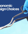 Curved Embroidery Scissors With Bent Handles, 6 Inch Pro Grade Curved Applique Snips For Machine Embroidery, Fabric Stitches And Crafting, Premium Stainless Steel Blades For Precise Clean Cuts, ergonomic design close-up