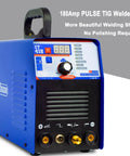 3 In 1 Plasma Cutter And Welder Combo Machine With Dual Voltage 110V 220V, 40A Plasma, 180A Lift TIG, 180A Stick, digital display