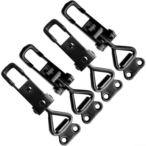 Adjustable Steel Toggle Clamp With 100 Kg Holding Strength For Cabinets Boxes Lockers Doors And Vehicles Heavy Duty Galvanized Iron Mounting Latch Easy Screw On Installation For Secure Closures, pack of 4