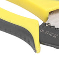 Close-up of Heavy Duty Multifunctional Wire Stripper And Cutter High Hardness Alloy Steel Design With Comfortable Pvc Tpr Grip.