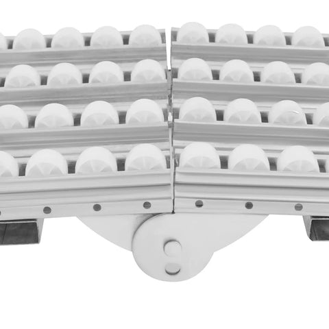 Heavy Duty Gravity Roller Conveyor 78 7 Inch Expandable Collapsible Portable Loading Unloading System For Warehouse Material Handling and Smooth Cartons Transport Without Electricity close-up view of rollers and frame.