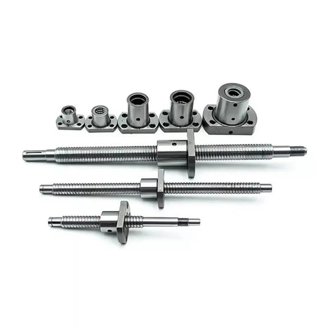 Miniature Ball Screw SFK0802 With Ball Nut For 3D Printer, Slick Low Friction Linear Motion, Heat Treated Steel
