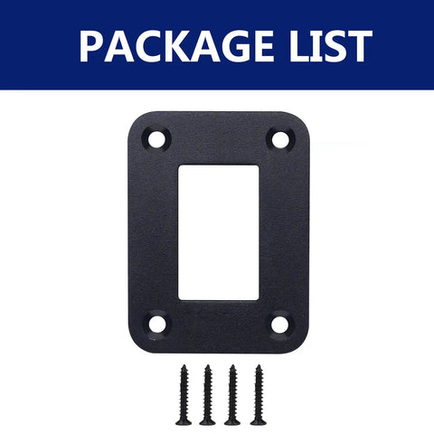 1 Gang Rocker Switch Panel Holder Aluminum Housing With Bracket For Car Truck Marine Boat RV Vehicle Rugged Waterproof Panel black holder with 4 screws