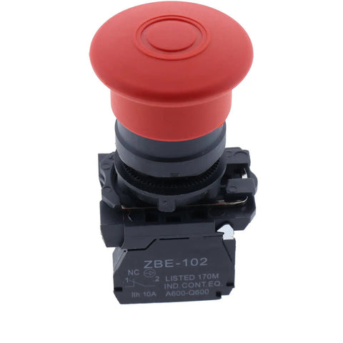 Heavy Duty Emergency Stop Switch Bullyproof Drop In Replacement For Genie Boom Lifts S40 S45 S65 S80 S85 And Z4525 Steel Cut Off Safety Button Works Like New 122514GT 122514