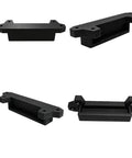 Two Pack Under-Bench Mount Brackets For ToughSystem 2.0 Storage Boxes, black heavy-duty sliding mount system