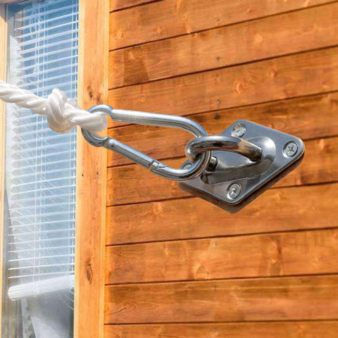 Beefy Heavy Duty Anti Rust Shade Sail Hardware Kit For Rectangle Or Square Sun Sails wall fitting with stainless steel hook