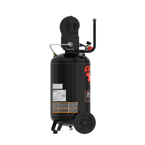 Campbell Hausfeld C151CH 15 Gallon Vertical Air Compressor With 225 PSI High Pressure Capacity Reliable Air Delivery For Inflation Nailing Fastening And Hobby Painting Projects