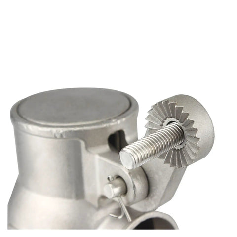 3 Inch Stainless Steel 304 Float Valve Ball For Water Tank, Tank Float Valve With Ball Valve Assembly, Heavy Duty Industrial Grade Float Valve For Chemical, Petroleum, Natural Gas, Metallurgy And Industrial Use close-up of threaded adjustment screw