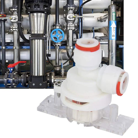 Auto Water Shut Off Valve Leakage Guard 304 Stainless Steel for RO Systems and Water Purifiers, DN10 visible in foreground