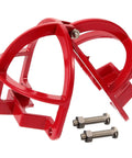 Top Shelf Fire Sprinkler Head Guard Cover Two Pack Durable Steel Protector Cage With No Sweat Mounting And Dang Good Bump Defense For Residential Or Commercial Spaces Knock Resistant Cap, red metal design with screws