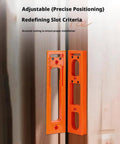 Door Hinge Jig Installation Kit With Adjustable Template And Milling Cutter for Precise Hinge Alignment