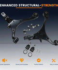 Front Lower Control Arm Kit With Ball Joints For 2002 2003 2004 2005 2006 CR V SUV Suspension Kit Left And Right Sway Bar Links 6 Piece Set Bolt On Direct Fit Replacement With Premium Ball Joints And Durable Arms For Smoother Handling