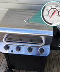 1.8 Inch Lid Temperature Gauge For Grills Replacement Parts No Fuss Install Grill Thermometer For Advantage And Tru Infrared Performance Series Heat Indicator Compatible With G4328L00W1 on stainless steel grill lid