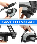 9/16 Inch Spindle Bike Pedals With Straps Replacement For Indoor Cycling, detailed view of installation and secure strap system.