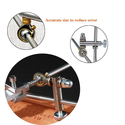Precise Slider Hinge For Knife Sharpener, DIY Handmade Sharpening Tool With 360 Degree Rotation, Wider Sharpening Angle, Sturdy Pro Grade Wear Resistant Construction For Pro Chefs And Hobbyists