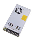Pro Grade Heavy Duty Workhorse Industrial Switching Power Supply 12 Volt 29 Amp 348 Watt High Efficiency Dc Adapter rear view with cooling fan.