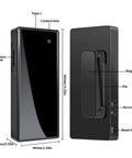 Diagram of Mini Spy Nanny Cam Body Camera 1080P Wearable Badge Style With Magnetic Clip And Brooch Ultra Lightweight Hands Free Security Cam
