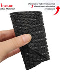 Person holding Black Rubber Soles Replacement For Shoes DIY Repair Kit With Anti Slip Particle Pattern Durable Non Slip Soles