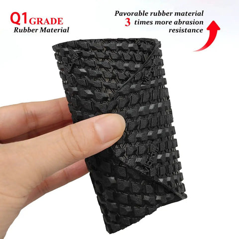 Person holding Black Rubber Soles Replacement For Shoes DIY Repair Kit With Anti Slip Particle Pattern Durable Non Slip Soles