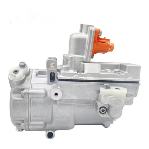 Heavy Duty Electric AC Compressor Replacement For Renault Zoe Electric Cars 2010 To 2023, silver housing, compact design.