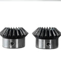 Beefed Up Bevel Gear Set Two Piece Two Module 20 Teeth 14mm Bore Heavy Duty 45 Steel Durable Tapered Bevel Pinions For 90 Degree Torque Transfer In Machinery And Hardware