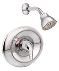 Chateau Chrome Eco Performance Shower Trim Set With Sleek Showerhead And Lever Handle Escutcheon Posi Temp Valve Required For Installation