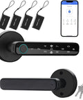 Biometric Keyless Entry Lock With Passcode And Remote Code Sharing For Home And Short Term Rentals, Five Ways To Unlock