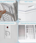 Kick Back And Chill On This 3.2 Cubic Feet Chest Freezer With Rapid Cooling And A Removable Basket for storage options.