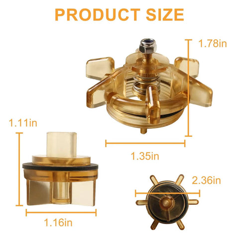 Bonnet And Poppet Repair Kit For 765 Pressure Vacuum Breaker Backflow Preventer One Half To Three Quarter Inch with dimensions.