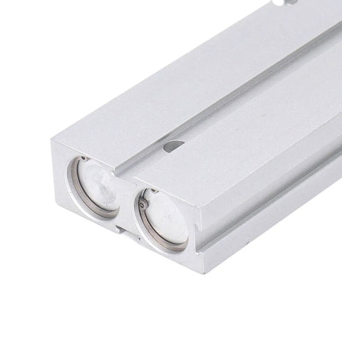 Built Tough Pneumatic Air Cylinder 20 mm Bore 150 mm Stroke Double Rod Double Acting Plug And Play Quick Fittings Rock Solid Hard Oxidized Finish For Dependable Workshop Use
